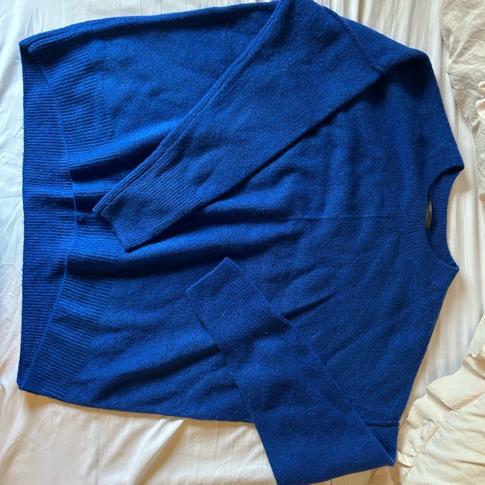 Vince Camuto Vibrant Blue Crew Neck Sweater